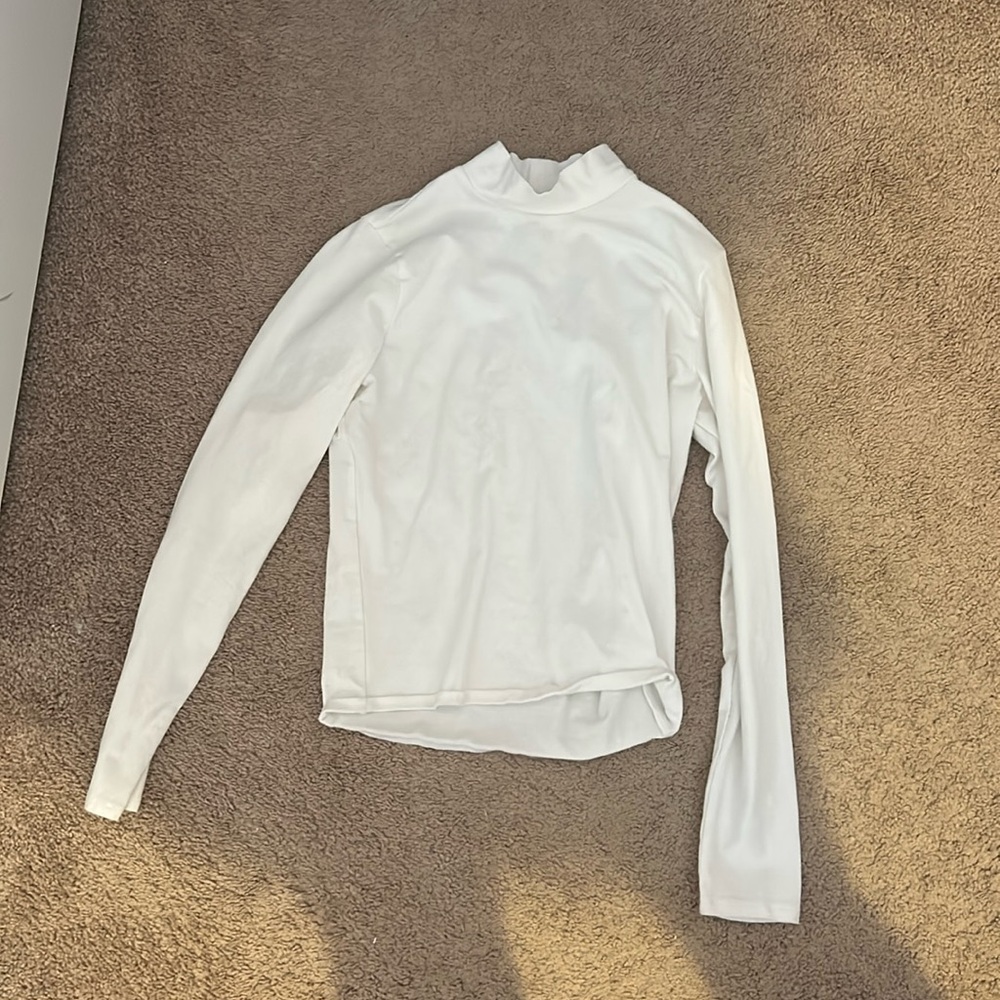 Hollister white turtle neck black